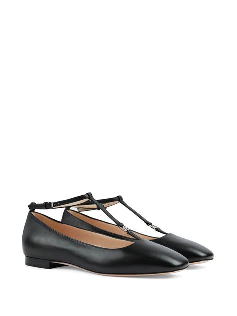 farfetch Gucci ballet flats